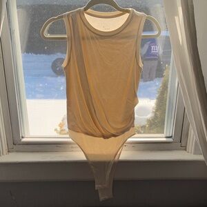 NEW- a new day Woman’s Cream Sleeveless Bodysuit